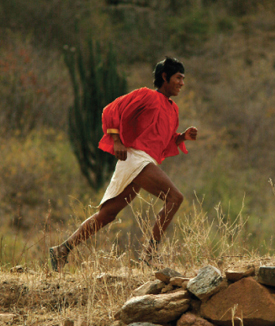 The Tarahumara Indians described in 'Born to Run' are incredible ultra athletes who run large distances in nothing but sandals. 