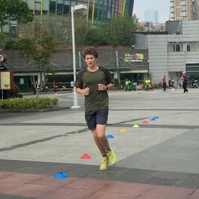 Finish photo - Caleb Welch